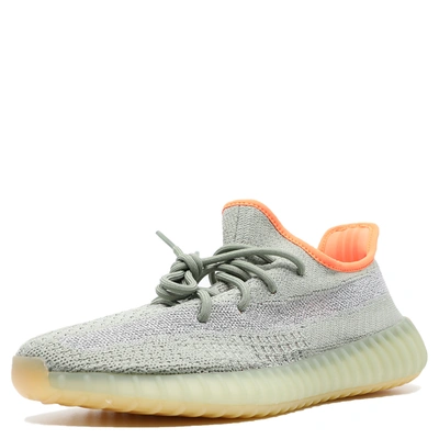 Pre-owned Yeezy X Adidas Yeezy 350 V2 Desert Sage Sneakers Size 37 1/3 (us 5) In Grey