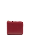 Comme Des Garçons All-around Zip Wallet In Red
