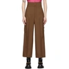 GUCCI BROWN MOHAIR TROUSERS