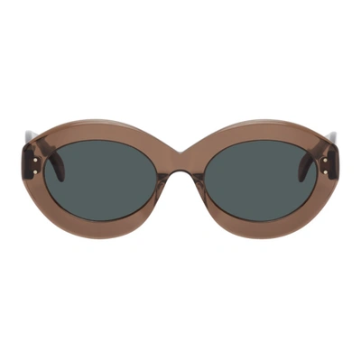 Alaïa Alaia 棕色猫眼太阳镜 In 003 Brown