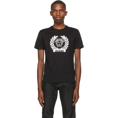 Versace Ssense Exclusive Black Medusa Laurel T-shirt In A2024 Blk/w