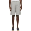 THOM BROWNE GREY RWB STRIPE LOOPBACK LOUNGE SHORTS