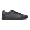 Coach Lowline Signature Low Top Sneakers In Charcoal