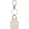 GUCCI WHITE GG EMBOSSED KEYCHAIN