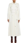 GABRIELA HEARST STEIN PLEATED COTTON-POPLIN TRENCH COAT,3074457345624441622