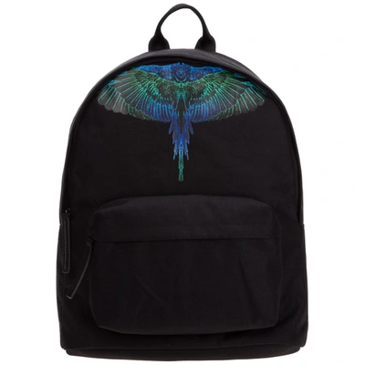 Marcelo Burlon County Of Milan Backpack With Wing Print In Black