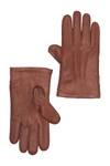 Bruno Magli Cashmere Lined Hand Stitch Leather Gloves In 230vic
