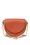 See By Chloé Mara Leather Saddle Bag In Brick Red