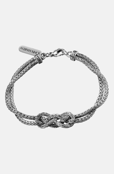 John Hardy Sterling Silver Classic Chain Knot Station Braclet