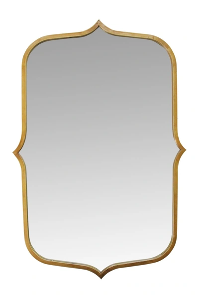 Stratton Home 36" Hillary Gold Metal Mirror In Antique Gold