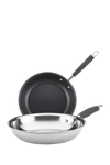 Anolon Tri-ply Onyx Stainless Steel French Skillet
