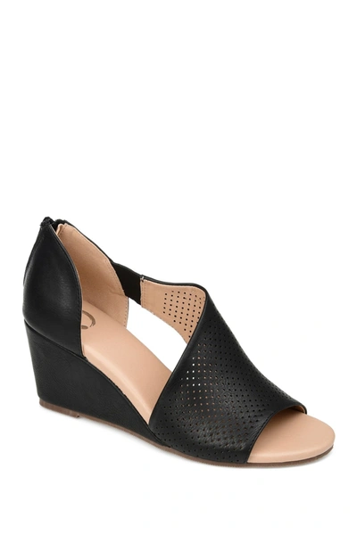 JOURNEE COLLECTION JOURNEE COLLECTION JOURNEE ARETHA D'ORSAY WEDGE SANDAL,052574785715