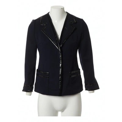 Pre-owned Marni Navy Synthetic Jacket
