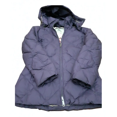 Pre-owned Burberry Puffer In Purple