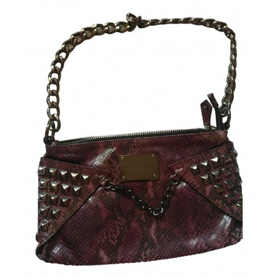 Pre-owned Pierre Balmain Leather Handbag In Purple