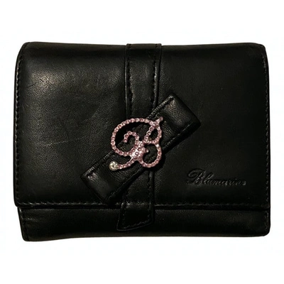 Pre-owned Blumarine Black Leather Wallet