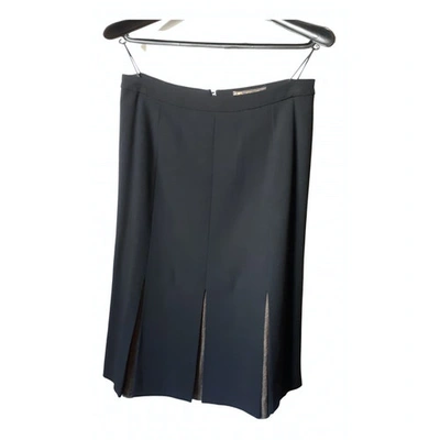 Pre-owned Loro Piana Wool Skirt In Black