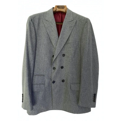 Pre-owned Brunello Cucinelli Grey Wool Jacket