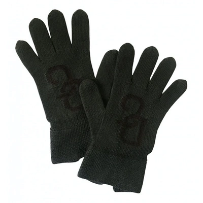 Pre-owned Dolce & Gabbana Wool Gloves In Anthracite