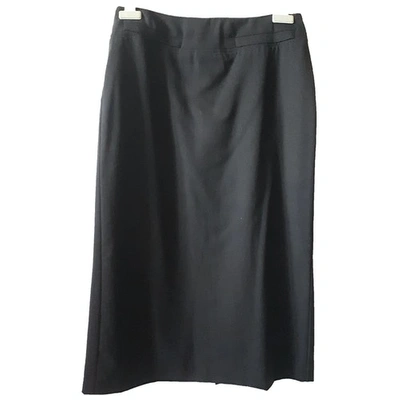 Pre-owned Marella Wool Skirt In Black