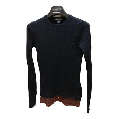 Pre-owned Brooks Brothers Wool Jumper In Blue