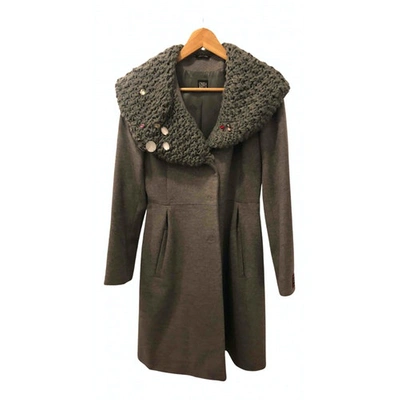 Pre-owned Cinzia Rocca Wool Coat In Grey