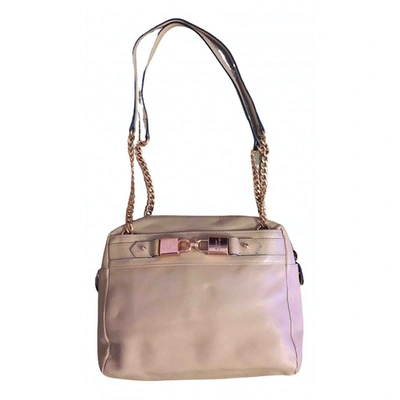 Pre-owned Juicy Couture Leather Handbag In Camel