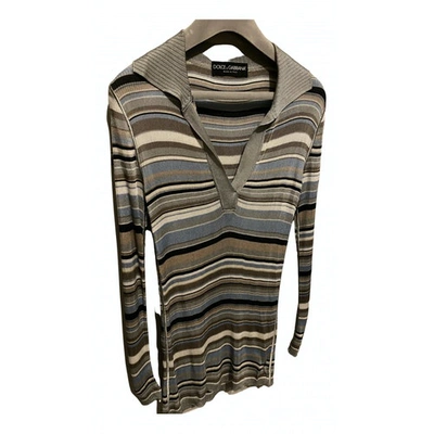 Pre-owned Dolce & Gabbana Cashmere Jersey Top In Multicolour
