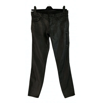 Pre-owned Emporio Armani Slim Jeans In Black