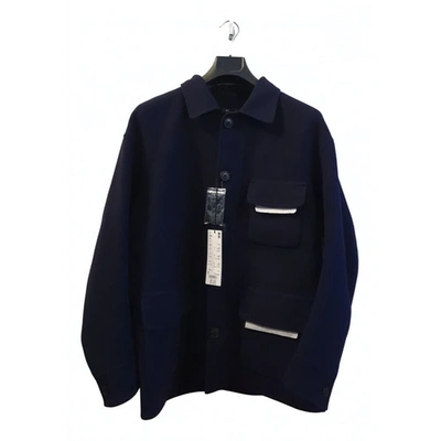 Pre-owned Uniqlo Blue Wool Jacket