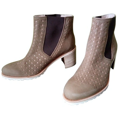 Pre-owned Paraboot Ankle Boots In Beige