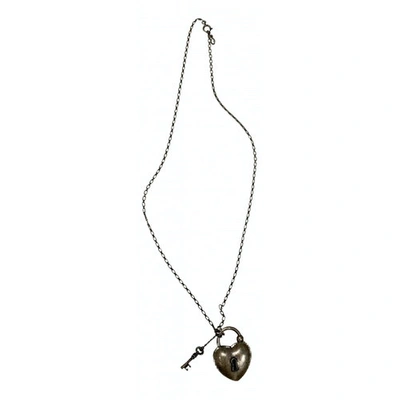 Pre-owned Chloé Long Necklace In Silver