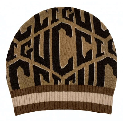 Pre-owned Gucci Beige Wool Hat