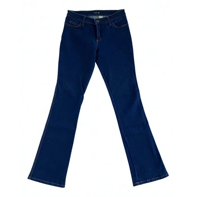Pre-owned The Frankie Shop Blue Cotton - Elasthane Jeans