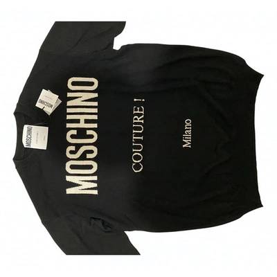 Pre-owned Moschino Wool Pull In Black