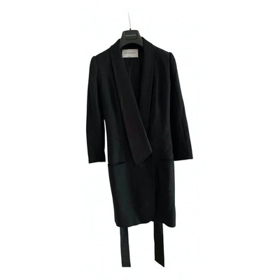 Pre-owned Viktor & Rolf Wool Coat In Black