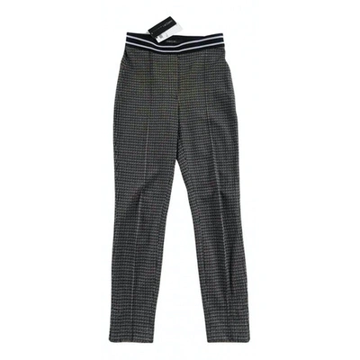 Pre-owned Marc Cain Brown Synthetic Trousers
