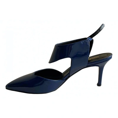 Pre-owned Nicholas Kirkwood Patent Leather Heels In Blue