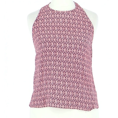 Pre-owned Maje Pink Viscose Top