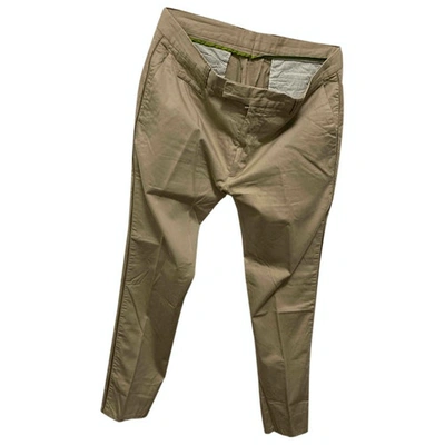 Pre-owned Etro Trousers In Beige