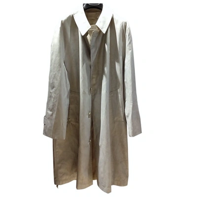 Pre-owned Maison Margiela Trenchcoat In Silver