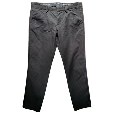 Pre-owned D&g Trousers In Navy