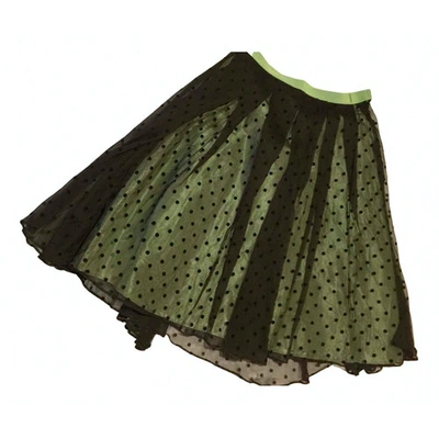 Pre-owned Aspesi Silk Skirt In Black