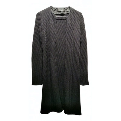 Pre-owned Amanda Wakeley Wool Coat In Black