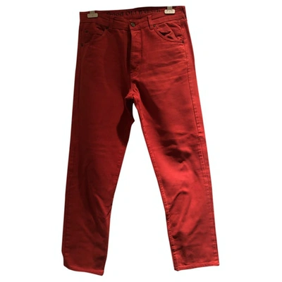 Pre-owned Oshkosh Red Cotton Jeans