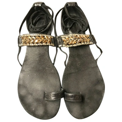Pre-owned Barbara Bui Leather Sandal In Black