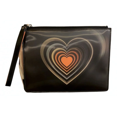 Pre-owned Christopher Kane Leather Clutch Bag In Black