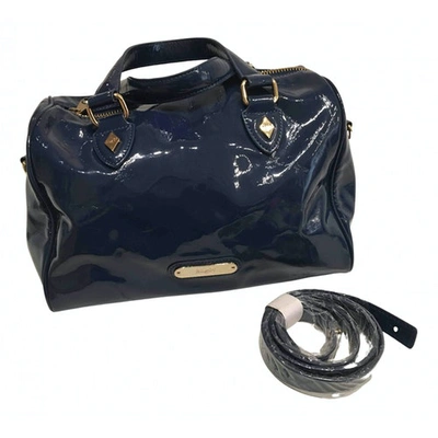 Pre-owned Blumarine Patent Leather Handbag In Blue