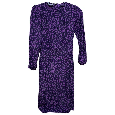 Pre-owned Burberry Mid-length Dress In Purple