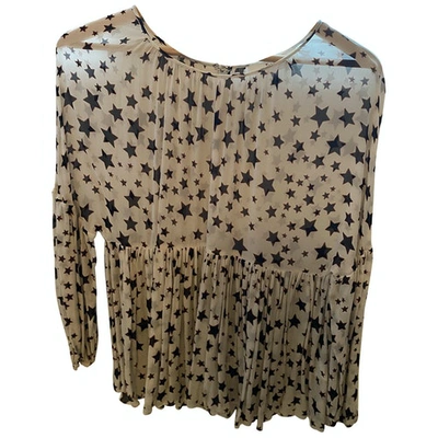 Pre-owned Jucca White Viscose Top